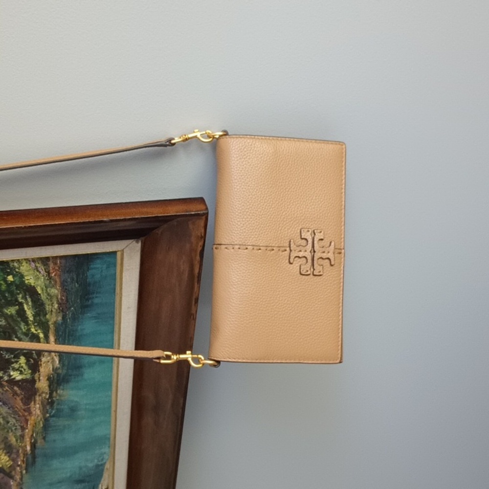 Tory Burch 64502 McGraw Wallet Crossbody in Tiramisu